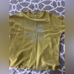 Aerie mustard crewneck